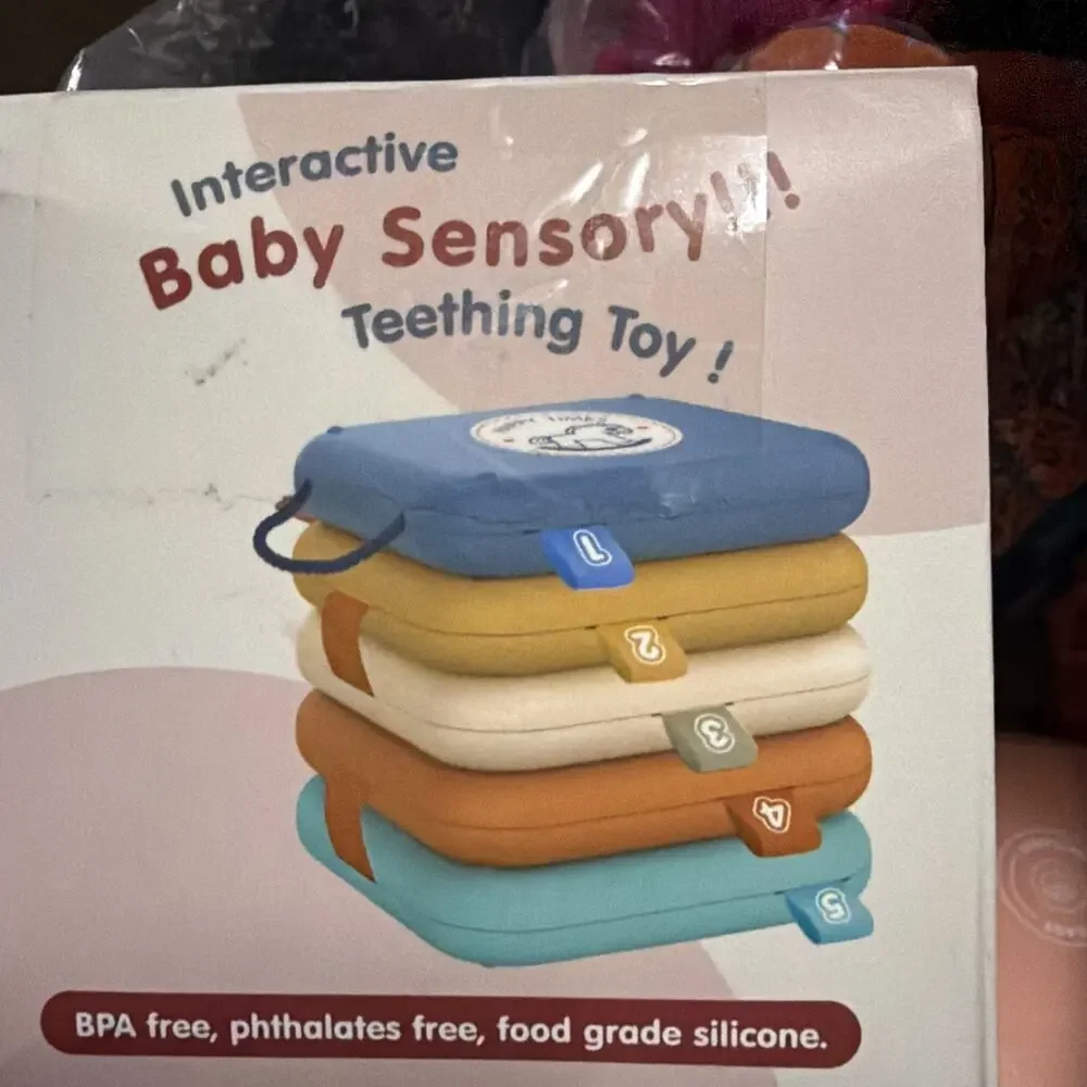 Interactive Baby Sensory Teething Toy Busy Board for 1 Year & Up